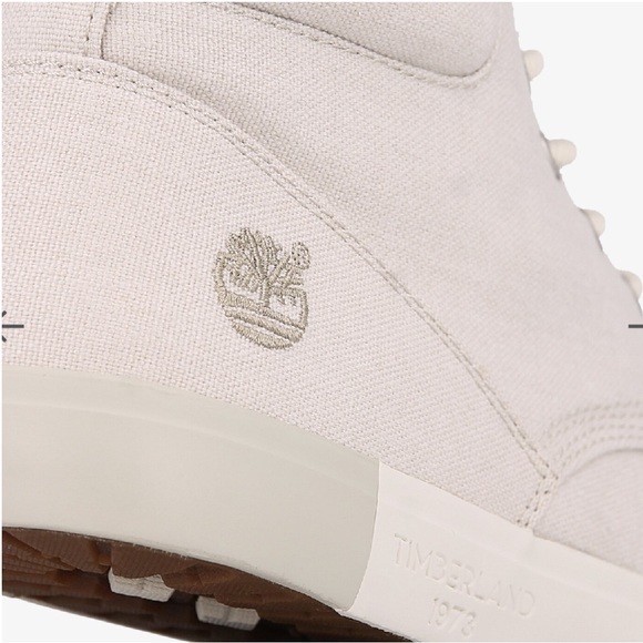 Timberland Olive White Boots 10 - Picture 4 of 12